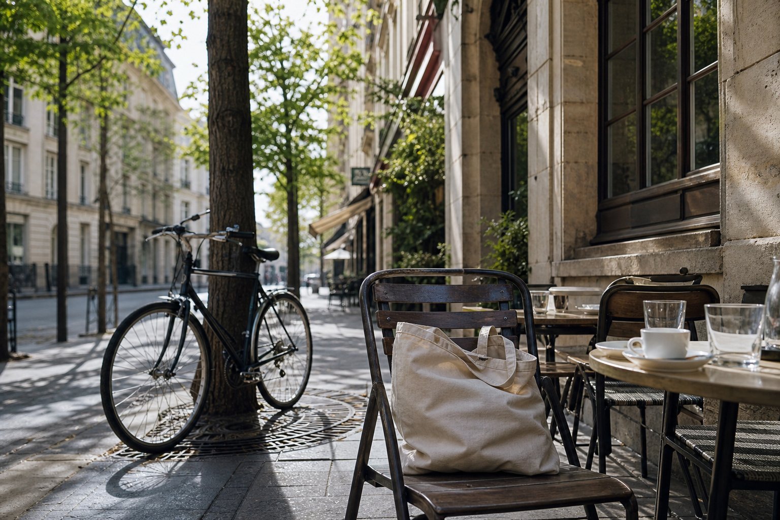 Terrasse, tote bag et vélo : le décor préféré du cliché