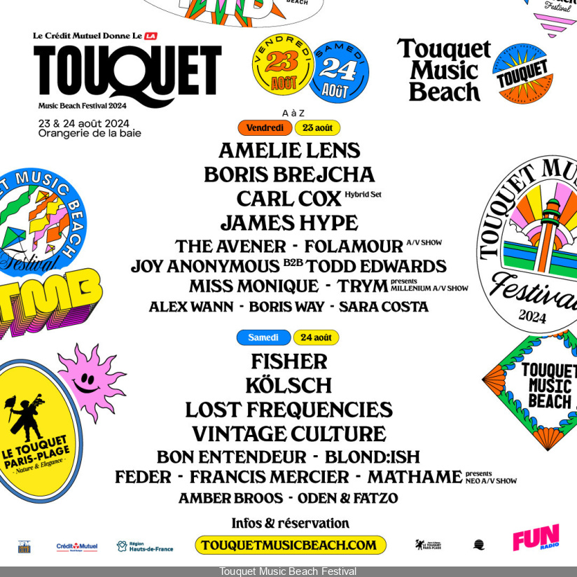Touquet Music Beach Festival 2024 lineup