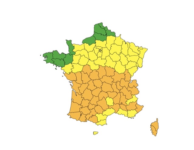 vigilance orange pour 45 département